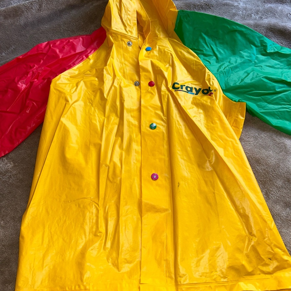 Crayola Vibrant Yellow and Red Raincoat